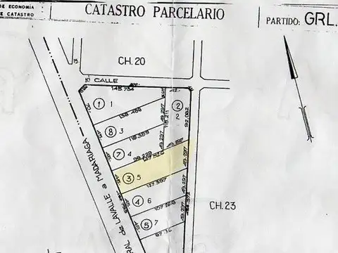 Terreno en Venta 47  mts Frente