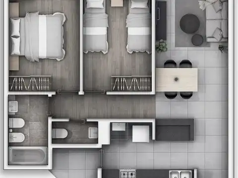 Departamento en Venta de 2 dormitorios