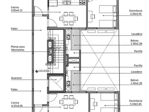 Departamento en Venta con 1 cocheras