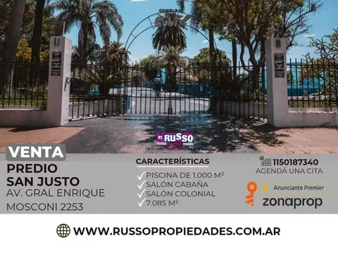 Venta Predio 8.000 m² San Justo