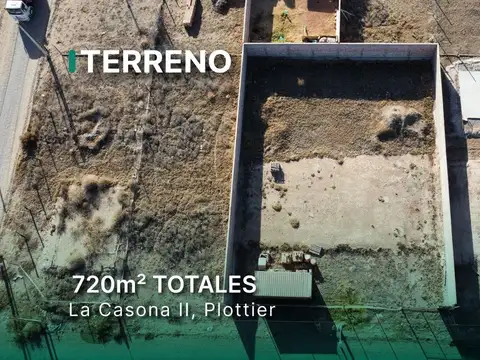 Venta terreno 720 m2 La Casona II Plottier Neuquén