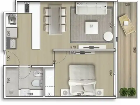 Departamento en Venta al Sur