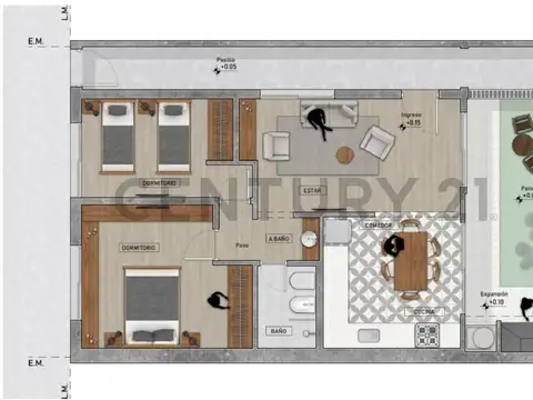 Departamento en Venta de 4 ambientes
