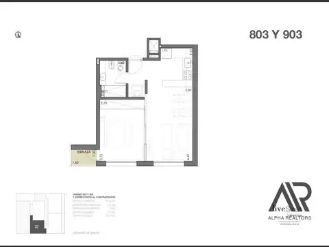 Departamento en Venta en Cordon , USD 155.000