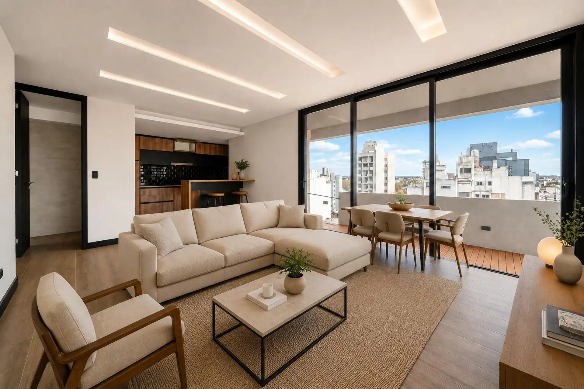 Depto 2 amb, 65m² con terraza — Chauvin