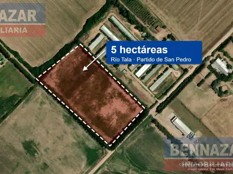 Venta Campo 5 Hectáreas en Río Tala