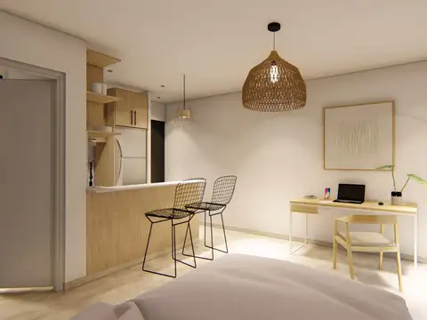 Departamento Monoambiente con 1 baño