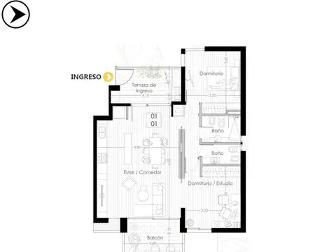 Departamento en Venta en Refinerias, Rosario