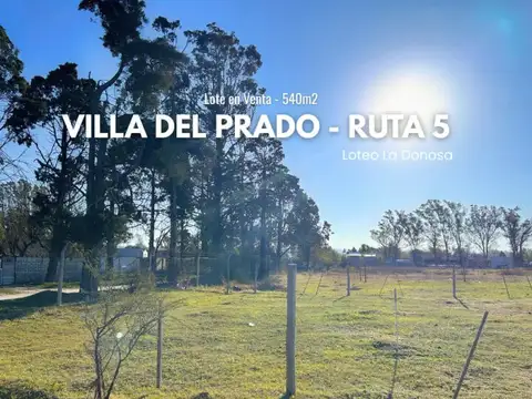 Lote En La Donosa, Villa Del Prado. 540m2 - Ruta 5