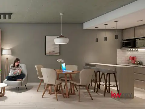 Departamento Monoambiente con 1 baño