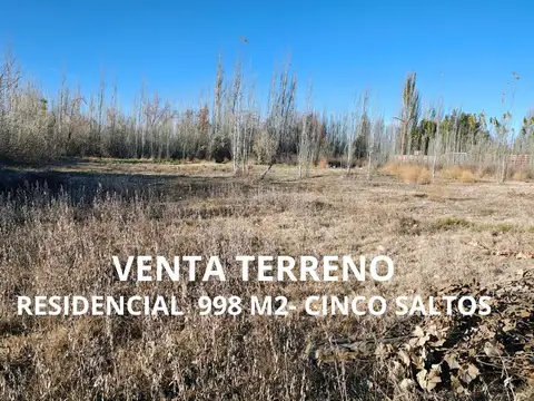TERRENO RESIDENCIAL EN VENTA- CINCO SALTOS