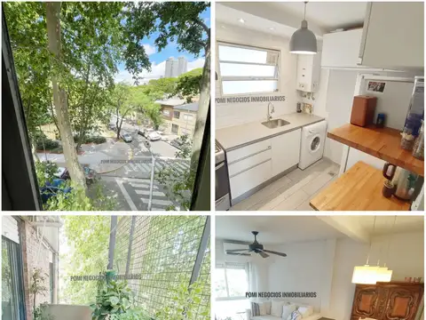 Las Cañitas Huergo 200 Semipiso Amplio 3 Ambientes, Balcon, 2 Dorm, Baño, Cocina, Baulera