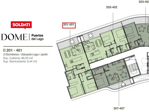 Departamento en Venta en Puertos, USD 364.700