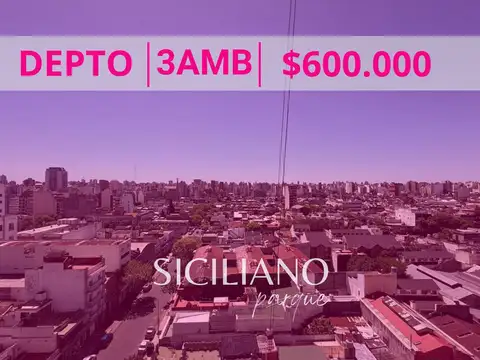 Departamento - Boedo - 3 amb. c/vista abierta y cocina indep. - 42m²