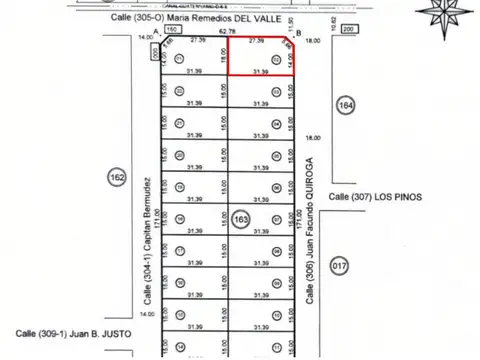 Terreno en Venta 31  mts Fondo