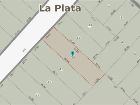 Venta de Lote de 10x40 ALTOS DE SAN LORENZO