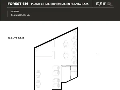 Local comercial en venta, apto gastronomico.