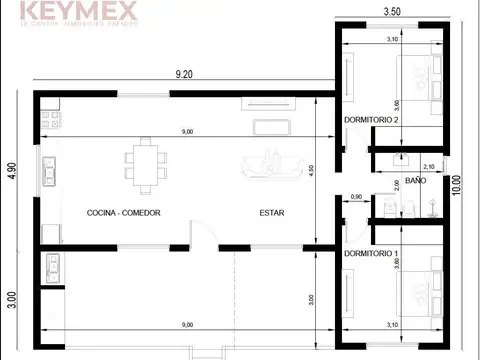 Casa  3 amb. 80m2 en venta Barrio nautico Albardon a estrenar