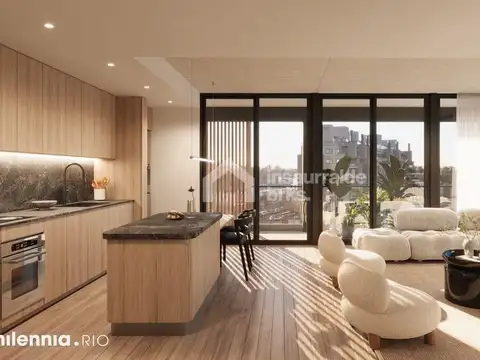 Departamento 2 ambientes con 1 baño