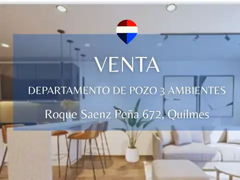 VENTA DPTO 3 AMBIENTES EN POZO – QUILMES OESTE