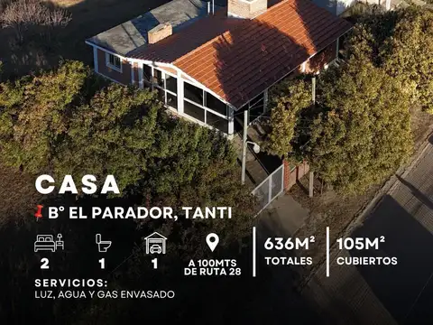 Venta Excelente Propiedad De 2 Dormitorios Y Cochera A 100M De Ruta 28 En El Parador - Tanti