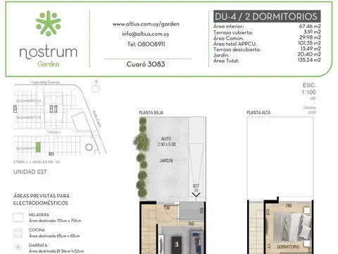 VENTA DUPLEX 2 DORMITORIOS NOSTRUM GARDEN PRADO 