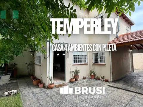 CASA EN VENTA EN TEMPERLEY - 4 AMBIENTES