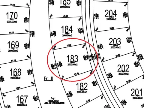 Lote 183. Barrio San Roque, Comarcas de Luján.