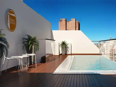 DEPTO 2 DORM SOBRE RONDEAU C/PILETA GRAN BALCON!