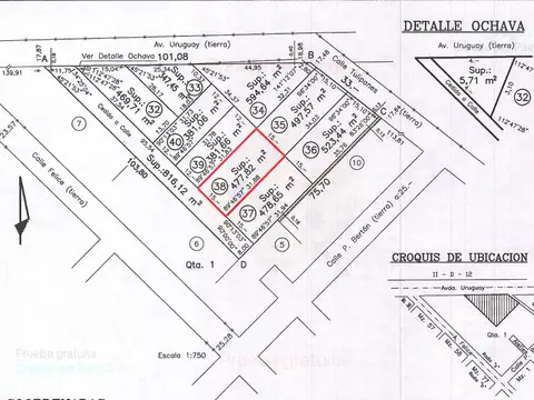 Terreno en Venta en Santa Rosa, USD 25.000