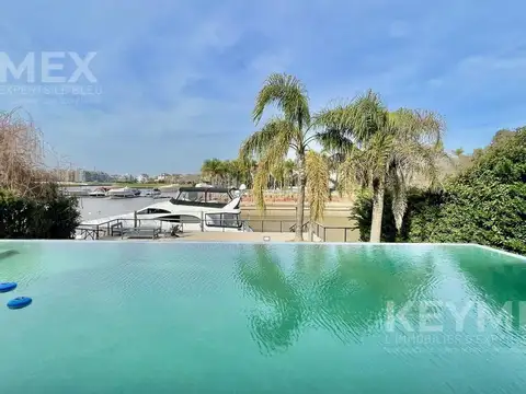 Alquiler anual Casa de lujo en Barrio cerrado El Yacht Nordelta muelle y marina propia seguridad 24h