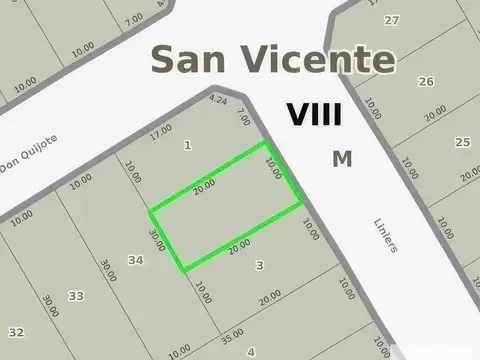 Terreno en Venta de 200,0 m2