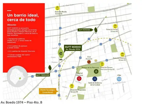 Departamento 2 ambientes con 1 baño