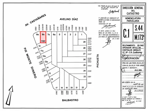Terreno en Venta en Parque Chacabuco, USD 75.000