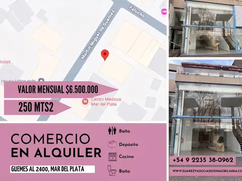 Alquiler Local Comercial Zona Guemes