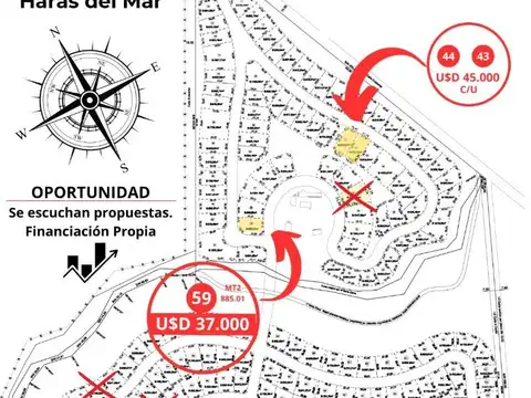 ULTIMOS LOTES DISPONIBLES EN BARRIO PRIVADO HARAS DEL MAR  