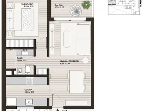 Departamento en Venta al Sudeste