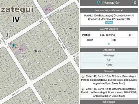 Terreno en venta - 180 m2 - Berazategui