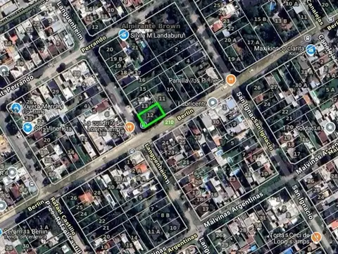 EXCELENTE TERRENO DE 369 M² EN ESQUINA EN LONGCHAMPS