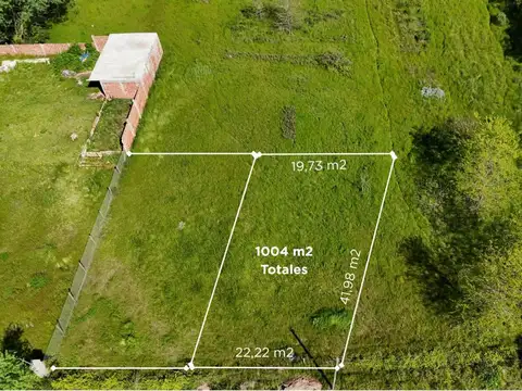 Lote 1004 m2 venta en San Vicente
