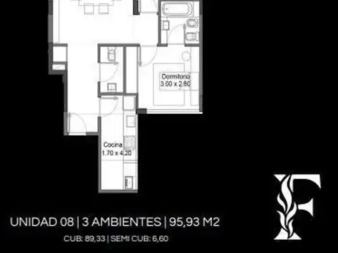 Departamento en Venta de 2 dormitorios