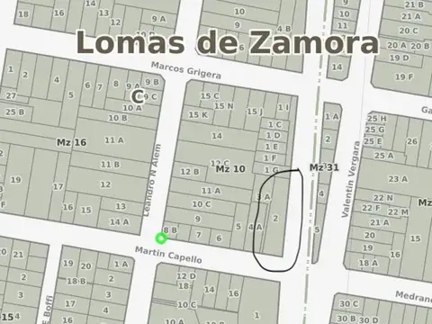 Terreno en Venta en Banfield, USD 230.000