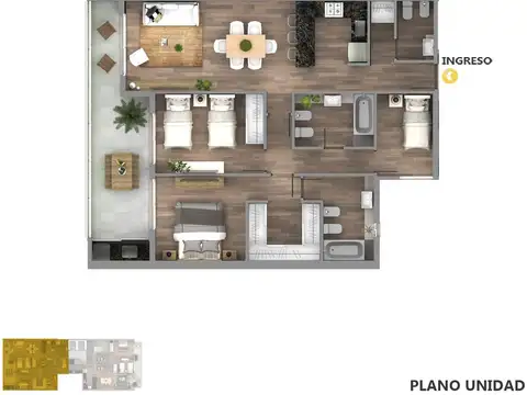 Departamento en Venta en Nuestra Señora De Lourdes, Rosario