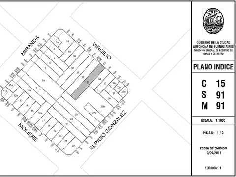 Terreno en Venta en Villa Luro, USD 250.000