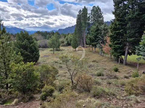 Venta de lote con fondo de espacio verde en villa lago meliquina