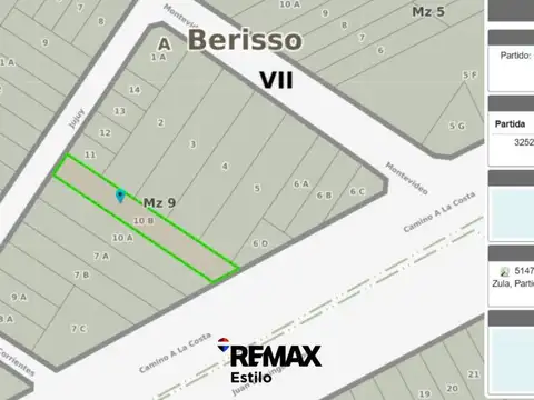 Terreno en Venta en Berisso, USD 45.000