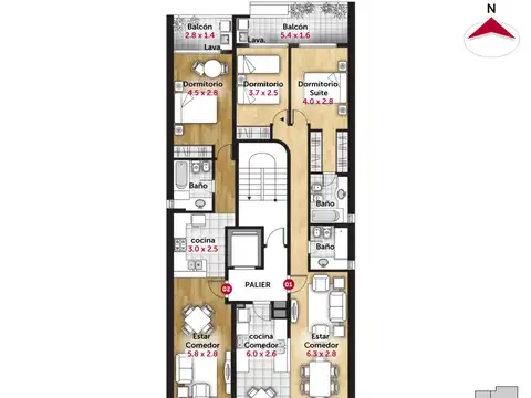 Departamento en Venta de 4 ambientes