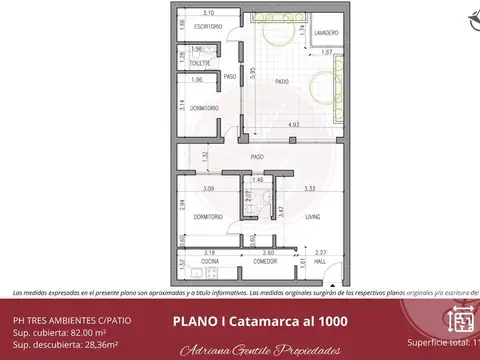 Depto Tipo Casa en Venta de 2 dormitorios
