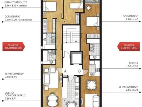 VENTA - Departamento 1 dormitorio con doble balcón - Barrio Lourdes, Rosario.