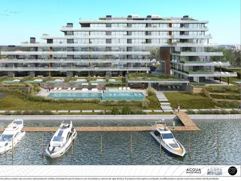 Departamento en venta en Acqua Marinas 3 Amb con Jardín y Pileta propia
